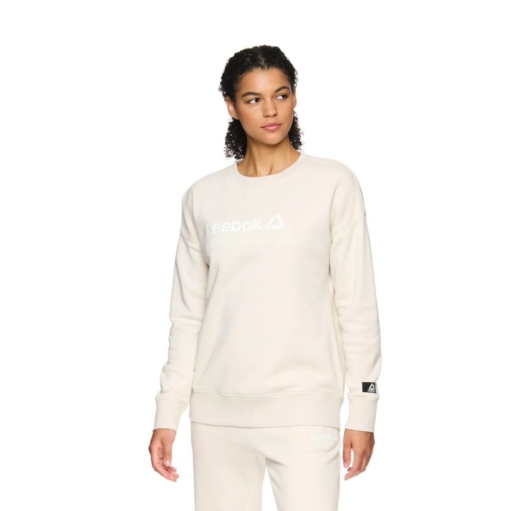 Women's Beige Reebok Crewneck Sweatshirt - Size XL NWT